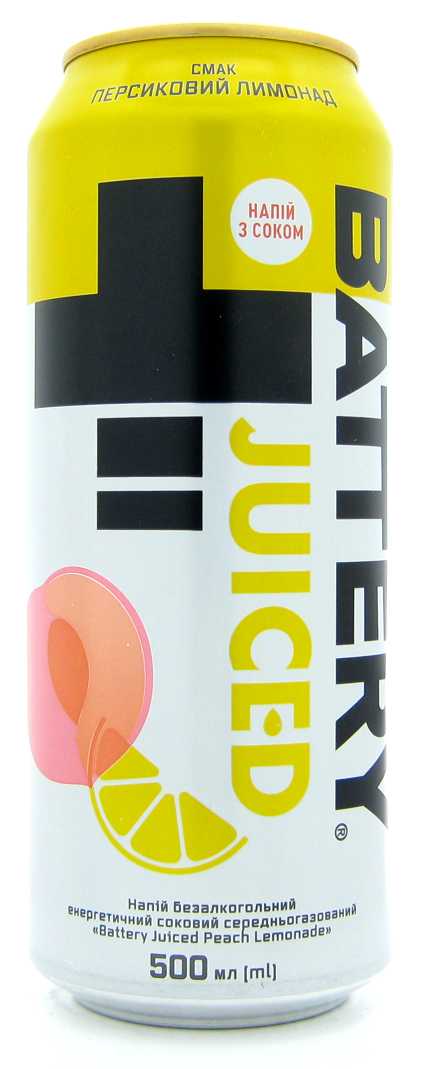 Battery Juiced Peach lemonade