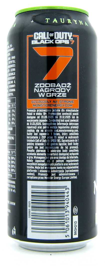Monster Call of duty Black ops 7 Zero sugar