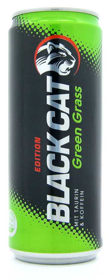 Black cat Green grass